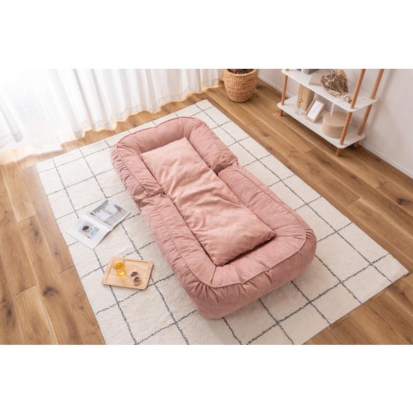 ソファベッド RKC-189 ソファ 耐摩耗性 防水 防水加工 ペット フロアチェア ベット くすみカラー ニュアンスカラー かわいい ゆったり | 東谷 | 18