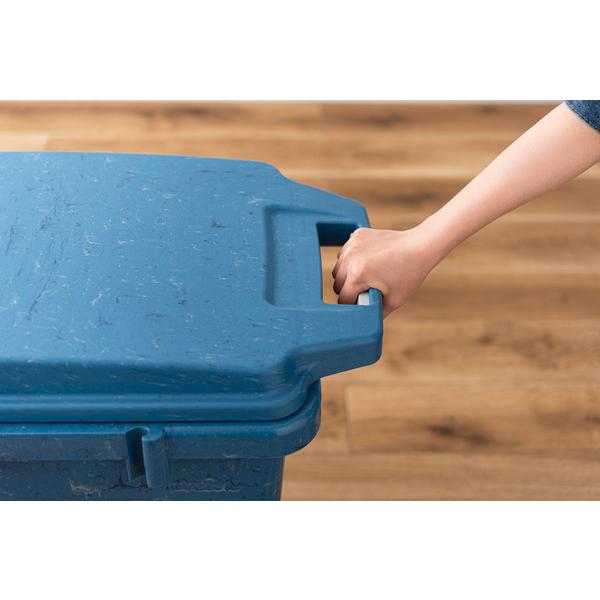 ワンハンドパッキンペール 70L RSD-52 ゴミ箱 ごみ箱 ダストボックス 70リットル ふた付き  キッチン 台所 リビング ロック機能付き パッキン付き   ブルー 青 | 東谷 | 17