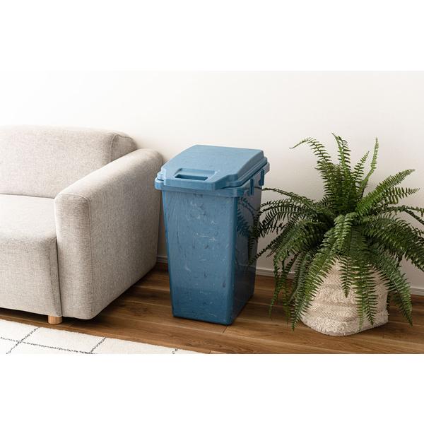 ワンハンドパッキンペール 70L RSD-52 ゴミ箱 ごみ箱 ダストボックス 70リットル ふた付き  キッチン 台所 リビング ロック機能付き パッキン付き   ブルー 青 | 東谷 | 12