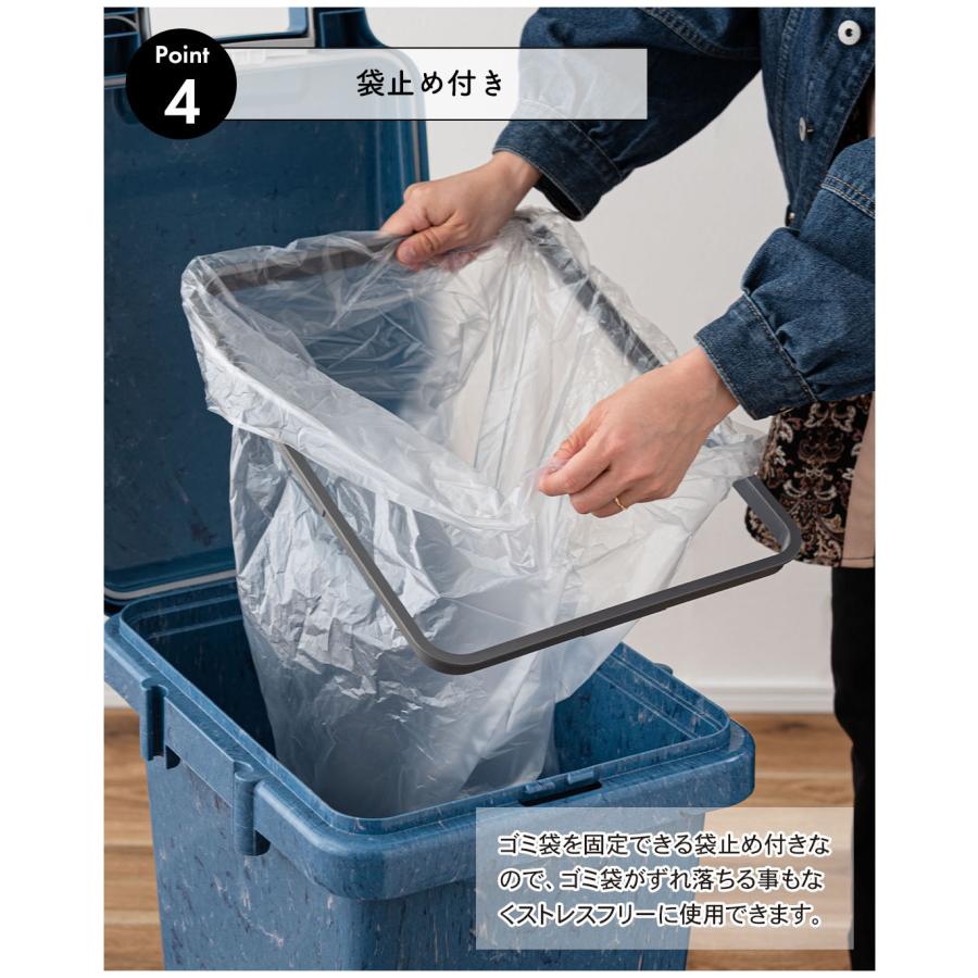 ワンハンドパッキンペール 70L RSD-52 ゴミ箱 ごみ箱 ダストボックス 70リットル ふた付き  キッチン 台所 リビング ロック機能付き パッキン付き   ブルー 青 | 東谷 | 06