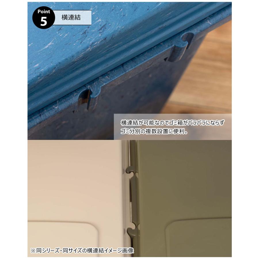 ワンハンドパッキンペール 70L RSD-52 ゴミ箱 ごみ箱 ダストボックス 70リットル ふた付き  キッチン 台所 リビング ロック機能付き パッキン付き   ブルー 青 | 東谷 | 07