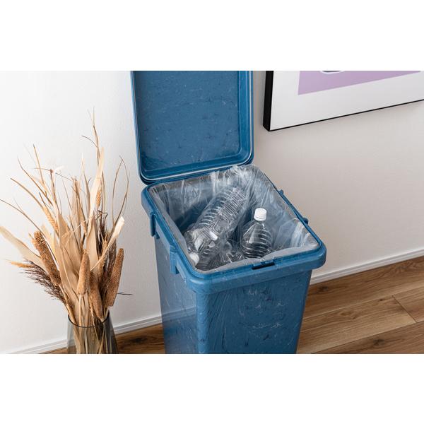 ワンハンドパッキンペール 70L RSD-52 ゴミ箱 ごみ箱 ダストボックス 70リットル ふた付き  キッチン 台所 リビング ロック機能付き パッキン付き   ブルー 青 | 東谷 | 15