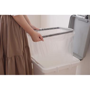RSD-75 ゴミ箱 ダストボックス 抗菌ペール 抗菌 防臭 防汚加工 パッキン付き キッチン 連結可能 ロック付き シンプル 菌に強い 45L 分別 ホワイト グレー | 東谷 | 17