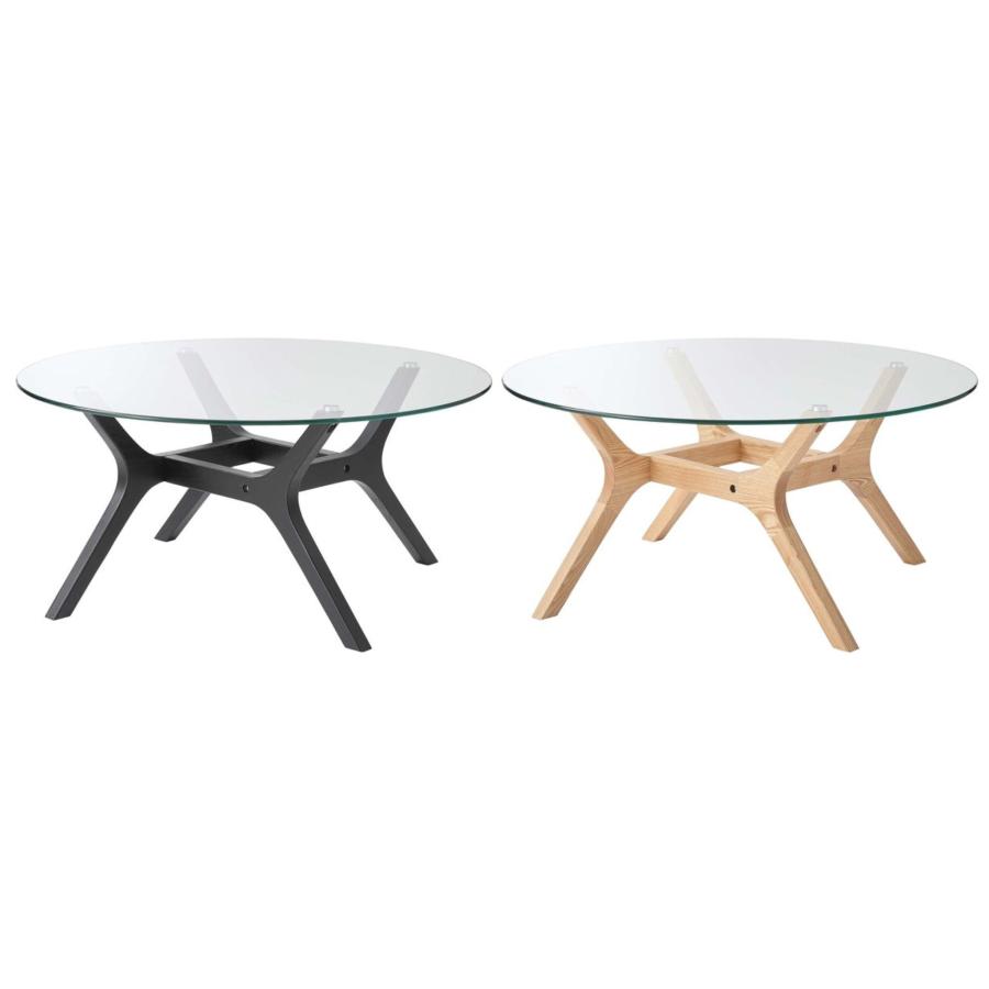 東谷 ラウンドガラステーブル RTO-112 丸型 丸 ガラス天板 シンプル