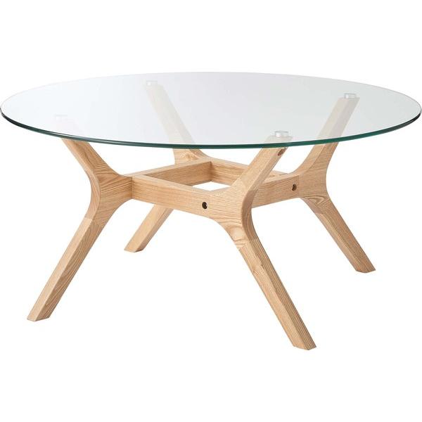 東谷 ラウンドガラステーブル RTO-112 丸型 丸 ガラス天板