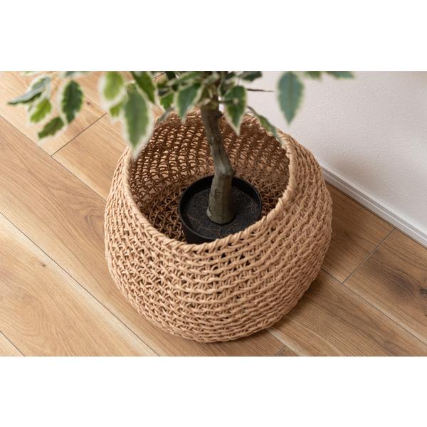 東谷 ペーパーコードバスケット SLY-608 鉢入れ 観葉植物 バスケット
