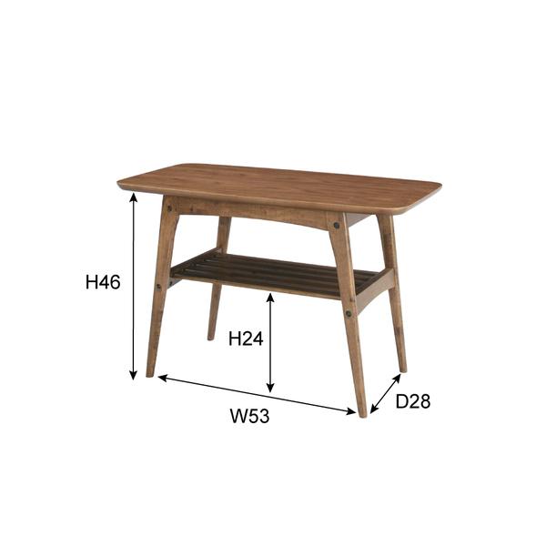 トムテ コーヒーテーブルS TAC-227WAL  サイドテーブル テーブル 机 収納 リビング ブラウン｜itcom-ec｜02