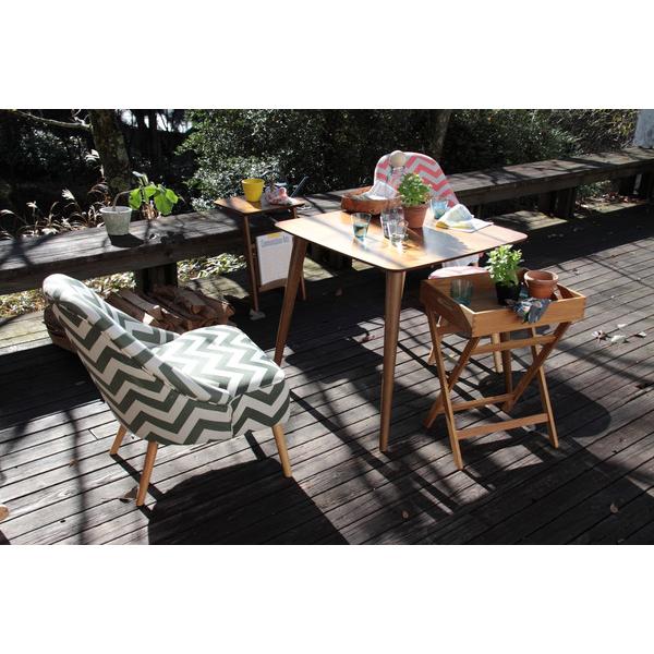 トムテ ダイニングテーブル TAC-241WAL サイドテーブル テーブル 机 収納 リビング ブラウン 幅７５ | 東谷 | 06