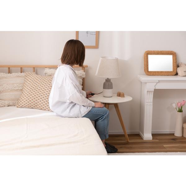 ラウンドサイドテーブル TAP-005WH サイドテーブル テーブル 寝室 おしゃれ 丸型 丸い 円形 木製 天然木 ウッド コンパクト 韓国インテリア | 東谷 | 10