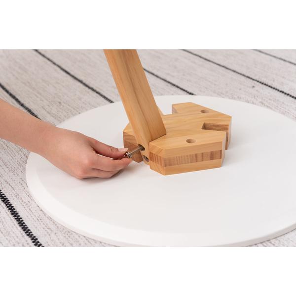 ラウンドサイドテーブル TAP-005WH サイドテーブル テーブル 寝室 おしゃれ 丸型 丸い 円形 木製 天然木 ウッド コンパクト 韓国インテリア | 東谷 | 19