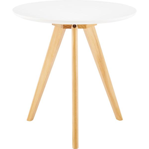 ラウンドサイドテーブル TAP-005WH サイドテーブル テーブル 寝室 おしゃれ 丸型 丸い 円形 木製 天然木 ウッド コンパクト 韓国インテリア | 東谷 | 02