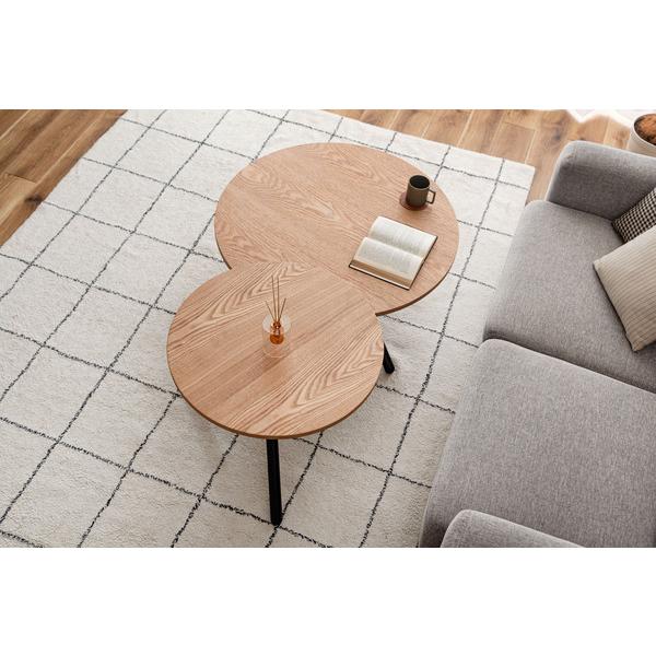 ラウンドテーブルL TEC-88NA テーブル センターテーブル  丸テーブル コーヒーテーブル  ローテーブル ベッドサイド 机 丸型 円形 サークル リビング 寝室 | 東谷 | 12