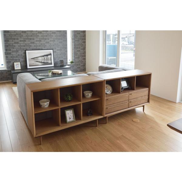 チェスト TIM-34 2段 ラック 北欧風 天然木 幅100cm オープンラック 本棚 収納棚 収納ラック 書棚 | 東谷 | 10