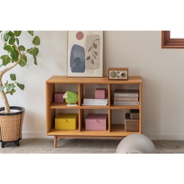 チェスト TIM-34 2段 ラック 北欧風 天然木 幅100cm オープンラック 本棚 収納棚 収納ラック 書棚 | 東谷 | 11