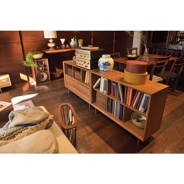 チェスト TIM-34 2段 ラック 北欧風 天然木 幅100cm オープンラック 本棚 収納棚 収納ラック 書棚 | 東谷 | 13