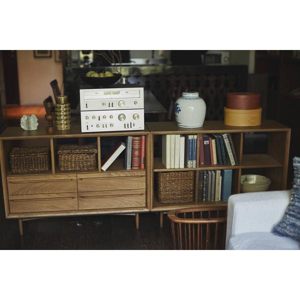 チェスト TIM-34 2段 ラック 北欧風 天然木 幅100cm オープンラック 本棚 収納棚 収納ラック 書棚 | 東谷 | 14