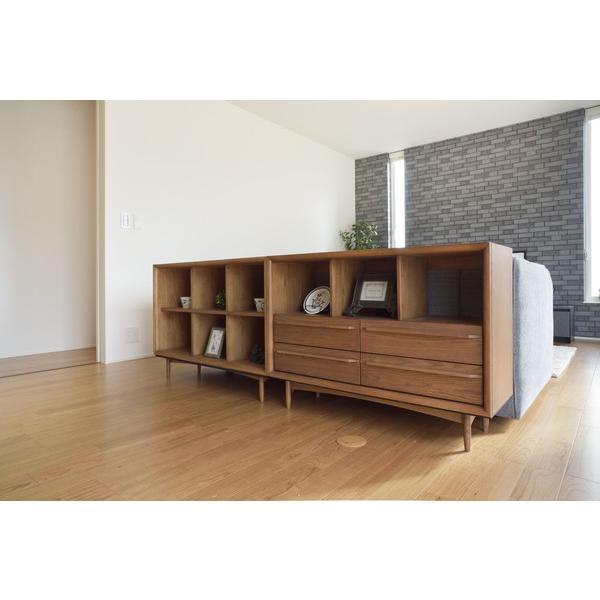 チェスト TIM-34 2段 ラック 北欧風 天然木 幅100cm オープンラック 本棚 収納棚 収納ラック 書棚 | 東谷 | 08