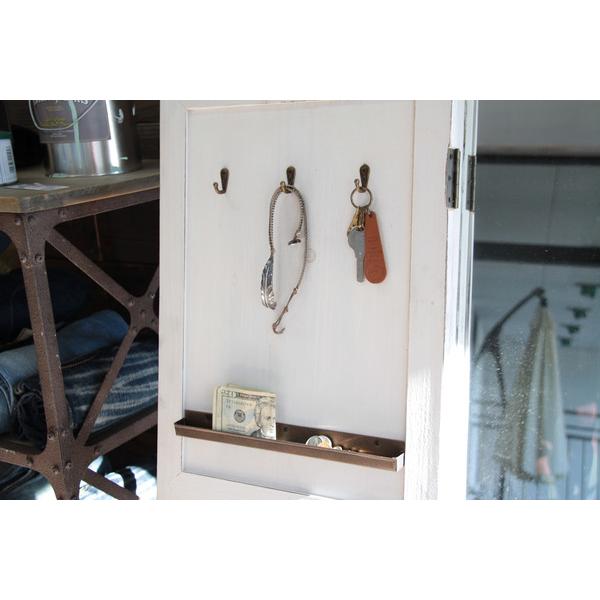 東谷 ソーレ ドアミラー TSM-13 スタンドミラー 木目 収納 フック