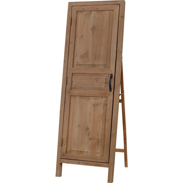 東谷 ソーレ ドアミラー TSM-13 スタンドミラー 木目 収納 フック