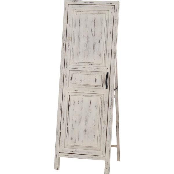 東谷 ソーレ ドアミラー TSM-13 スタンドミラー 木目 収納 フック