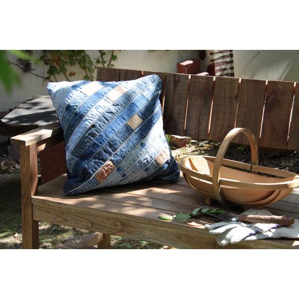 クッション TTC-331 デニム 欧米 かっこいい おしゃれ インテリアグッズ モダン | 東谷 | 08