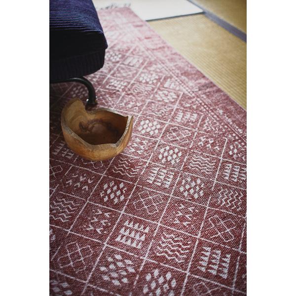 ラグ TTR-120 マット リビング ダイニング キッチン 台所 フローリング 絨毯 柄物 モダン コットン インテリア | 東谷 | 03