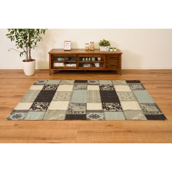 ラグ TTR-132 玄関 リビング ダイニング キッチン 台所 フローリング 絨毯 柄物 モダン パッチワーク風 滑り止め | 東谷 | 10