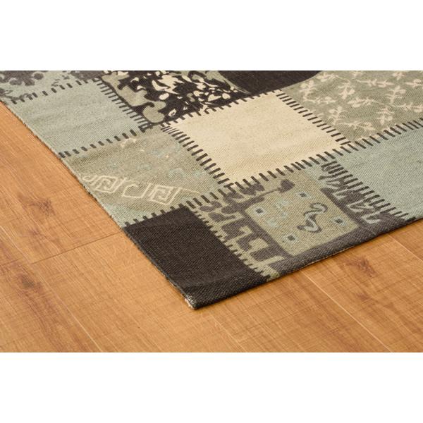 ラグ TTR-132 玄関 リビング ダイニング キッチン 台所 フローリング 絨毯 柄物 モダン パッチワーク風 滑り止め | 東谷 | 11