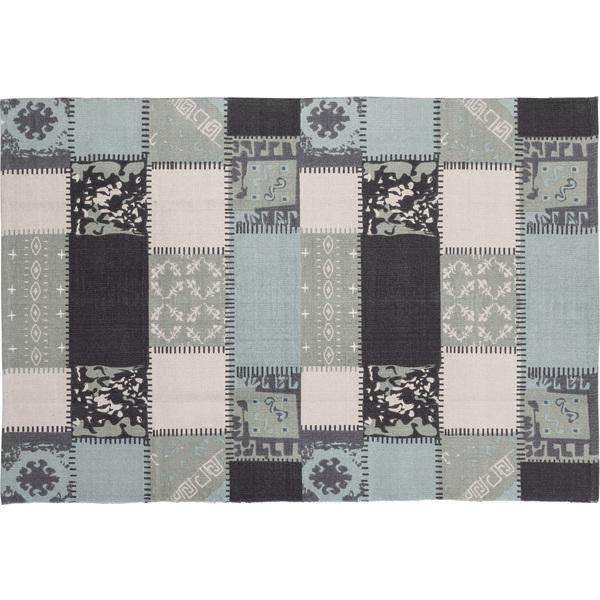 ラグ TTR-132 玄関 リビング ダイニング キッチン 台所 フローリング 絨毯 柄物 モダン パッチワーク風 滑り止め | 東谷 | 03