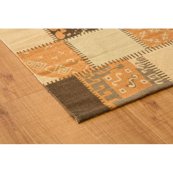 ラグ TTR-132 玄関 リビング ダイニング キッチン 台所 フローリング 絨毯 柄物 モダン パッチワーク風 滑り止め | 東谷 | 05