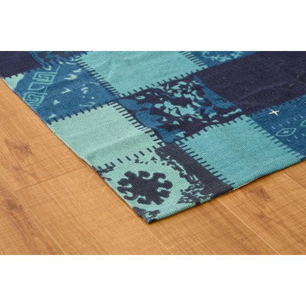 ラグ TTR-132 玄関 リビング ダイニング キッチン 台所 フローリング 絨毯 柄物 モダン パッチワーク風 滑り止め | 東谷 | 08