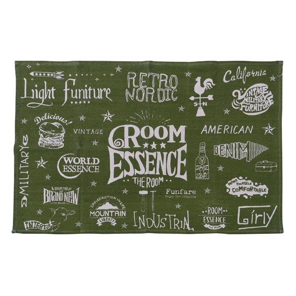 ラグ TTR-141GR マット 敷物 リビング ダイニング キッチン フロアマット インテリア 玄関 室内 柄物 テラス コットン カーペット | 東谷