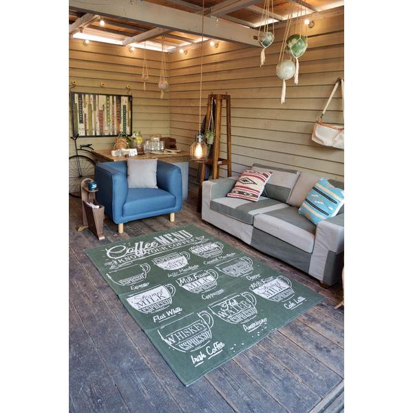 ラグ TTR-155 マット カーペット リビング ダイニング キッチン 台所 フローリング 絨毯 柄物 モダン コットン インテリア カフェ | 東谷 | 10