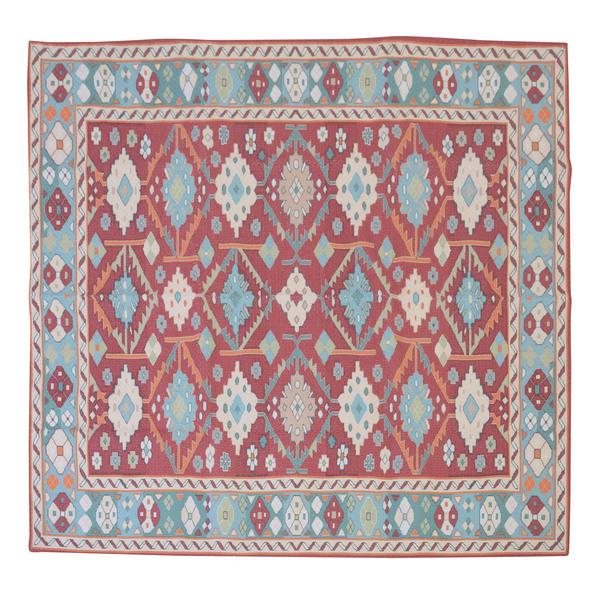 ラグ TTR-168 カーペット マット 敷物 じゅうたん 絨毯 リビング ダイニング 食卓 アンティーク調 ヴィンテージ調 おしゃれ オシャレ 正方形 真四角 | 東谷 | 02