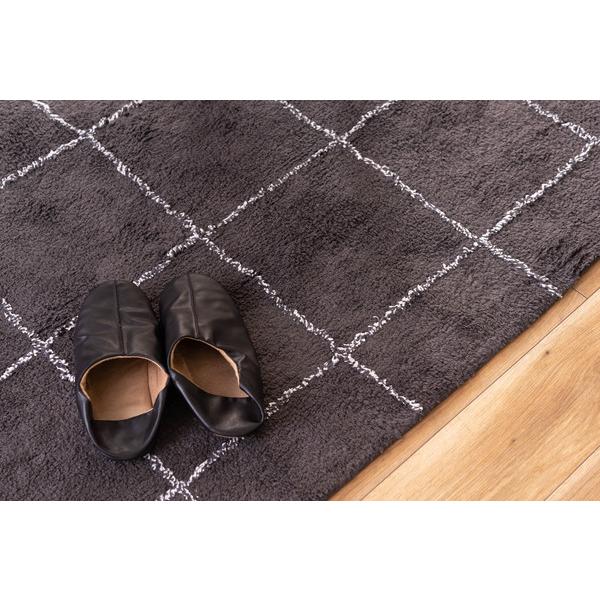 ラグ TTR-183 ラグマット ラグカーペット マット カーペット 四角 正方形 チェック かわいい シンプル | 東谷 | 07