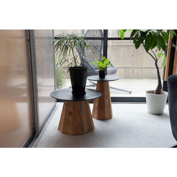 サイドテーブル WE-880 テーブル ナイトテーブル 木製 天然木 丸い 丸型 円形 木目調 カフェ レストラン 店舗 | 東谷 | 06