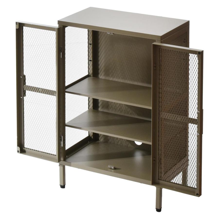 B.Bファニシング BURUCK ワイドメッシュキャビネット 3段 BRLS0330