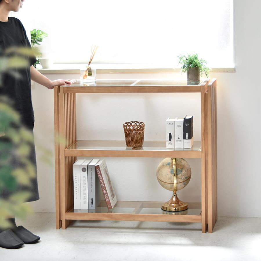 FOREST ラック FOR-900 ガラス 天然木 北欧 木製 本棚　棚 収納家具 格子 おしゃれ オイル  モダン | B.Bファニシング | 13