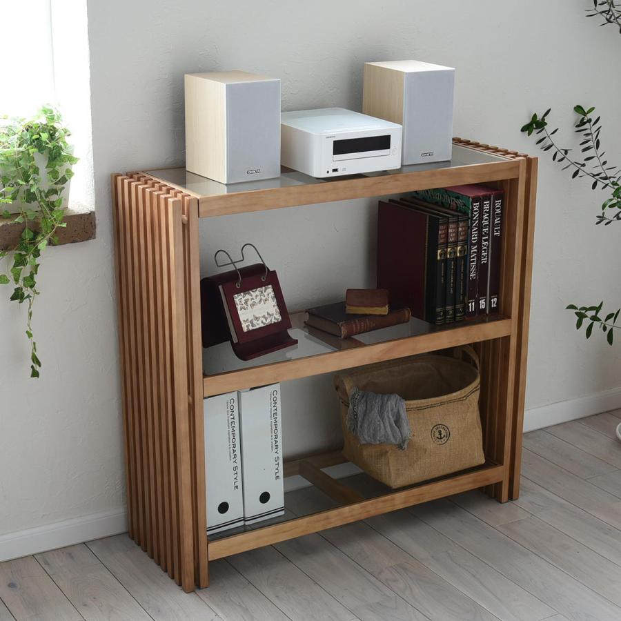 FOREST ラック FOR-900 ガラス 天然木 北欧 木製 本棚　棚 収納家具 格子 おしゃれ オイル  モダン | B.Bファニシング | 07