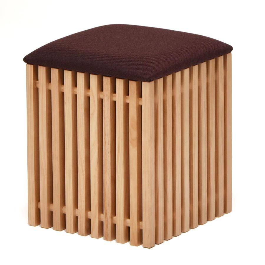 FOREST 収納スツール FOS-340 天然木 北欧 木製 椅子 イス チェアー シンプル 収納 格子 おしゃれ | B.Bファニシング | 01