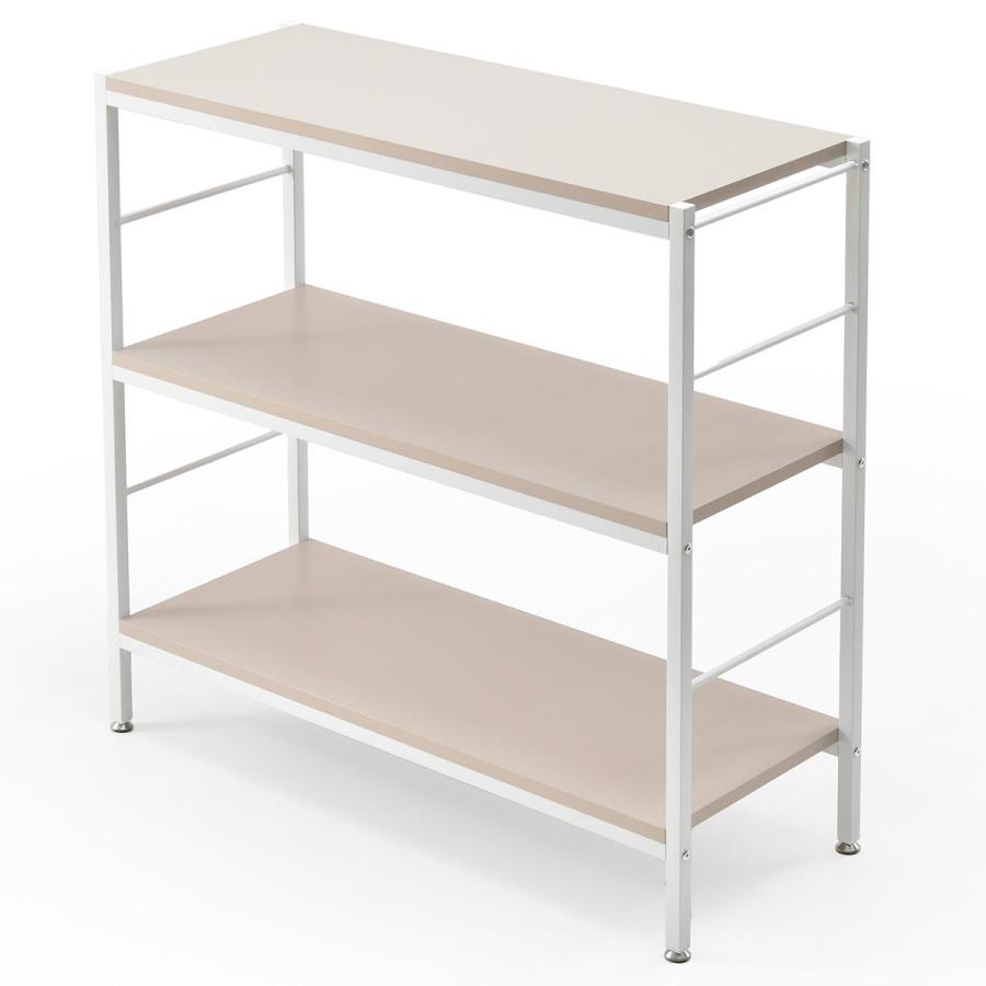 B.Bファニシング Noko 3段ラック 幅90 NKRC0351 ローボード 収納棚