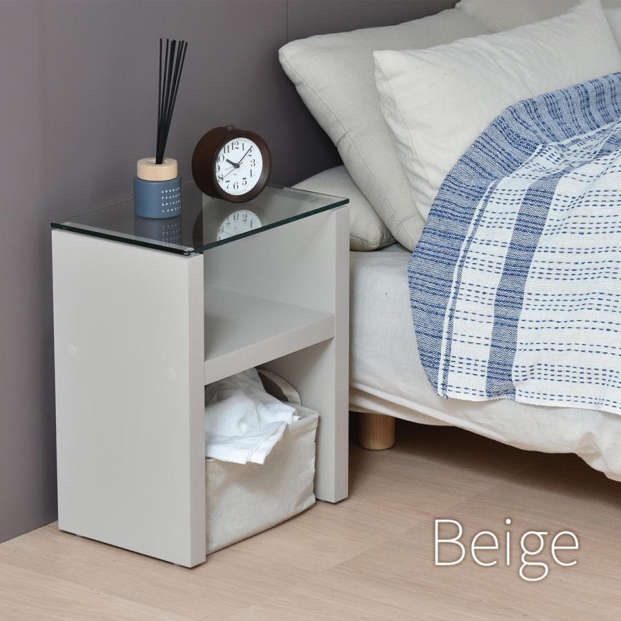 Noko ナイトテーブル NKST0263 強化ガラス　ガラスサイドテーブル ソファサイドテーブル　H型 ガラス | B.Bファニシング | 01