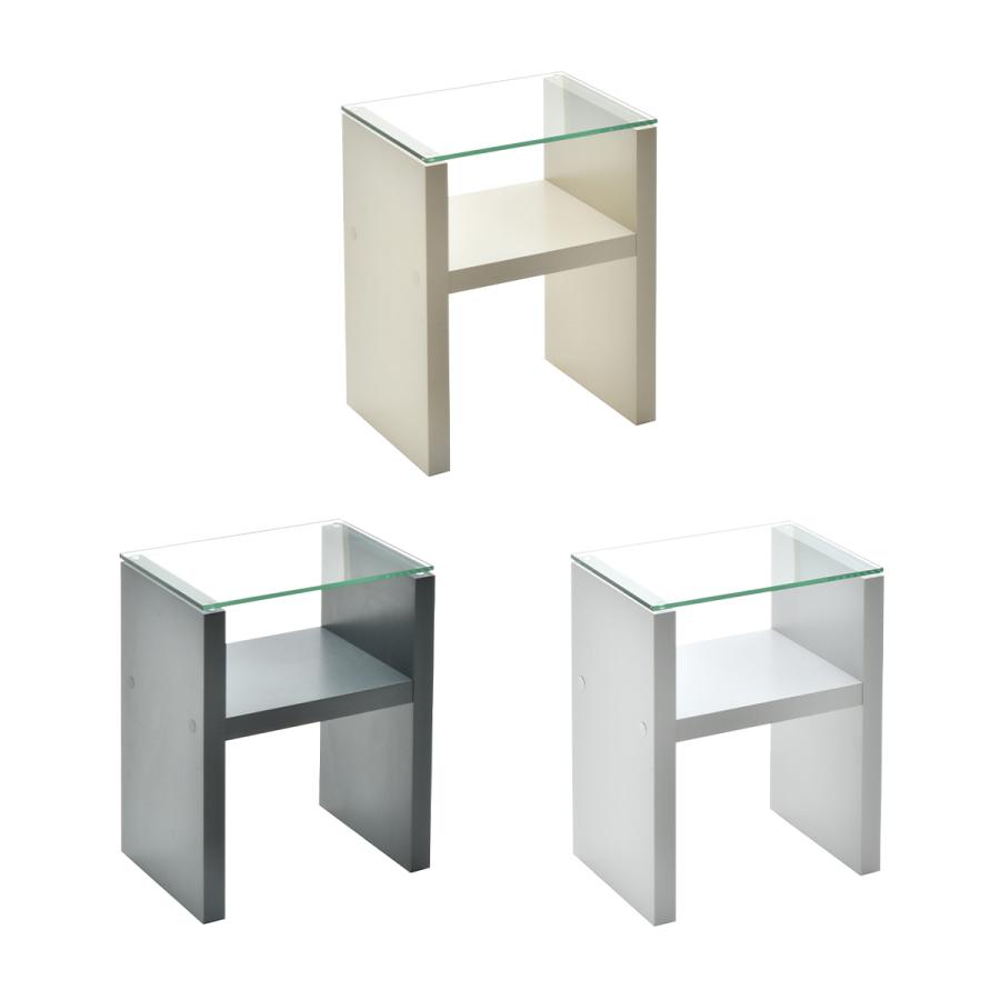 Noko ナイトテーブル NKST0263 強化ガラス　ガラスサイドテーブル ソファサイドテーブル　H型 ガラス | B.Bファニシング | 19