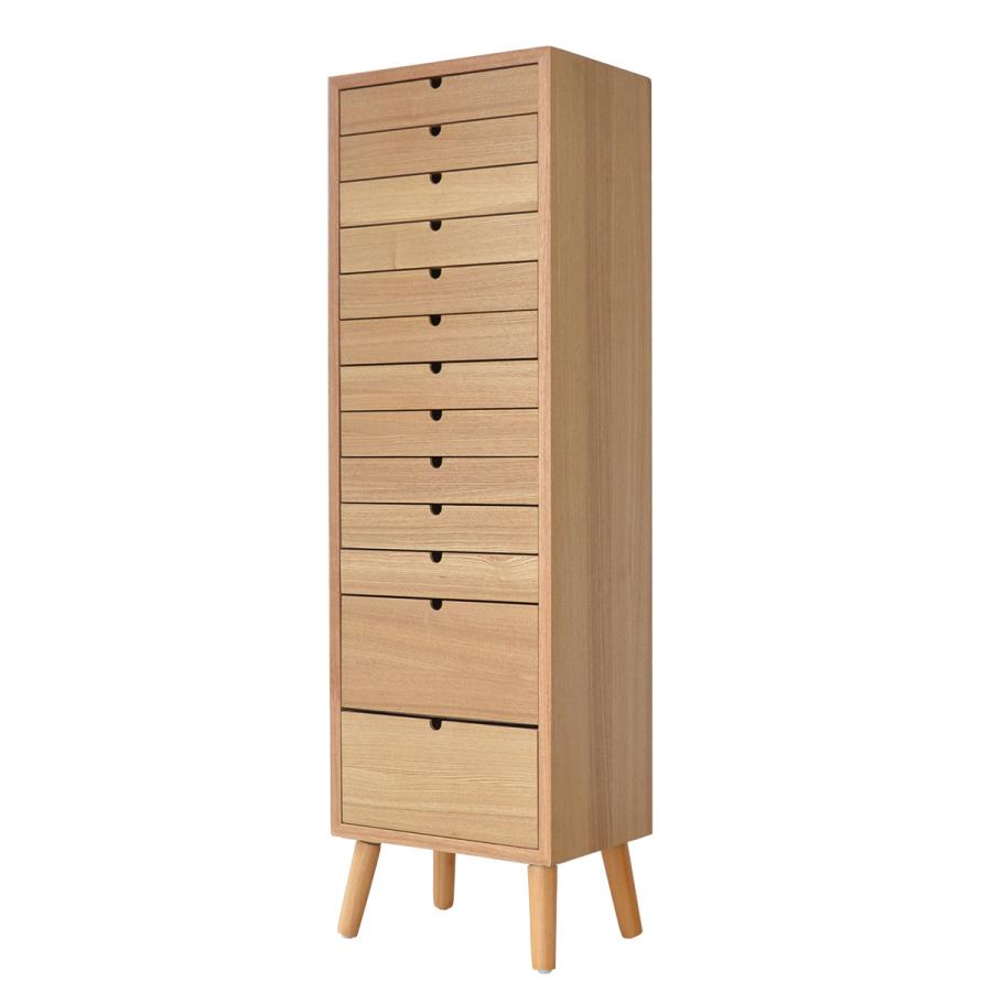 多段チェスト 13段タイプ ONCH-0046 幅36cm 木製 ネームプレート付き リビング収納 書棚 収納棚 書庫 北欧 シンプル | B.Bファニシング | 01