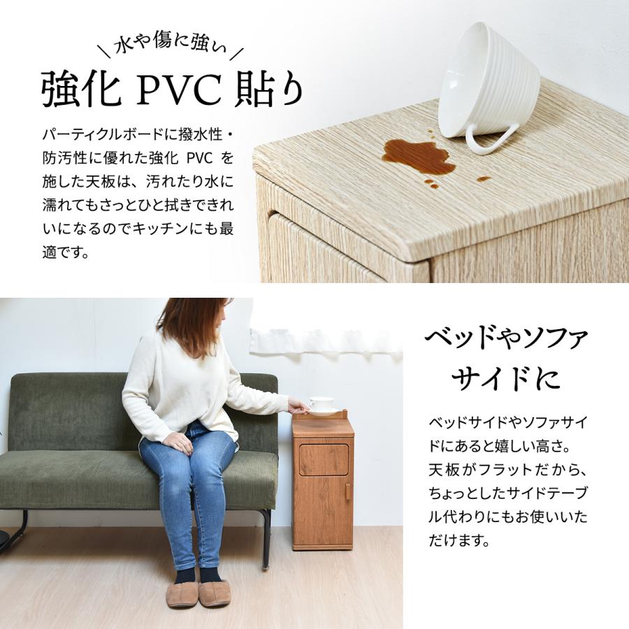 トラッシュボックス ロータイプ ONDB0103 ゴミ箱 20L ごみ箱 ダストボックス キャスター付き おしゃれ 取り換え簡単 ゴミ入れ 蓋つきゴミ箱 | B.Bファニシング | 14