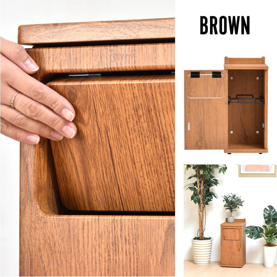 トラッシュボックス ロータイプ ONDB0103 ゴミ箱 20L ごみ箱 ダストボックス キャスター付き おしゃれ 取り換え簡単 ゴミ入れ 蓋つきゴミ箱 | B.Bファニシング | 01