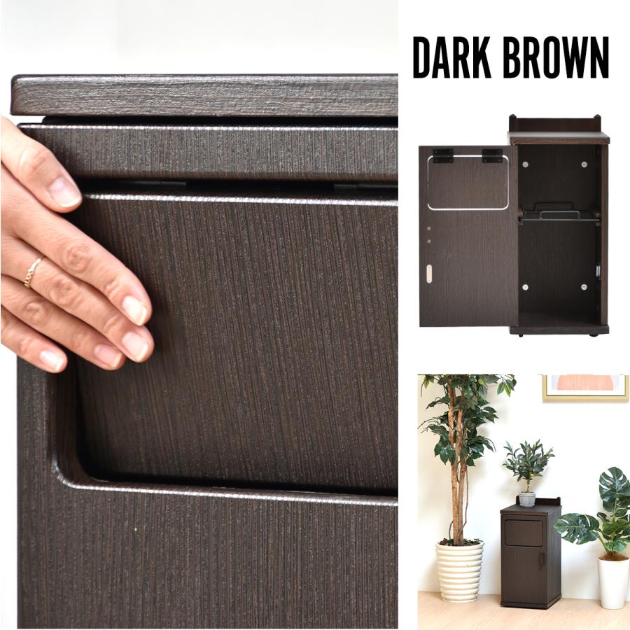 トラッシュボックス ロータイプ ONDB0103 ゴミ箱 20L ごみ箱 ダストボックス キャスター付き おしゃれ 取り換え簡単 ゴミ入れ 蓋つきゴミ箱 | B.Bファニシング | 02