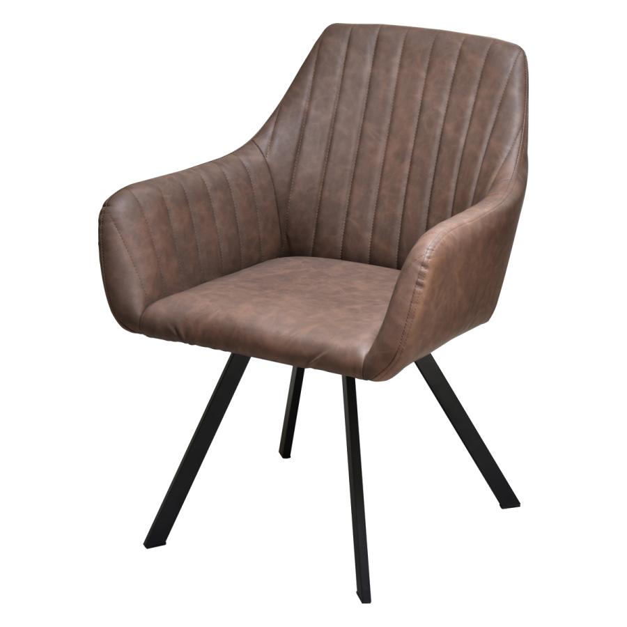 モダンクラブチェアー ONDC-0049 ブラウン ブラック 書斎 クラブチェア モダン 椅子 チェア レザーchair ダイニング シンプル アンティーク ソフトレザー | B.Bファニシング | 04