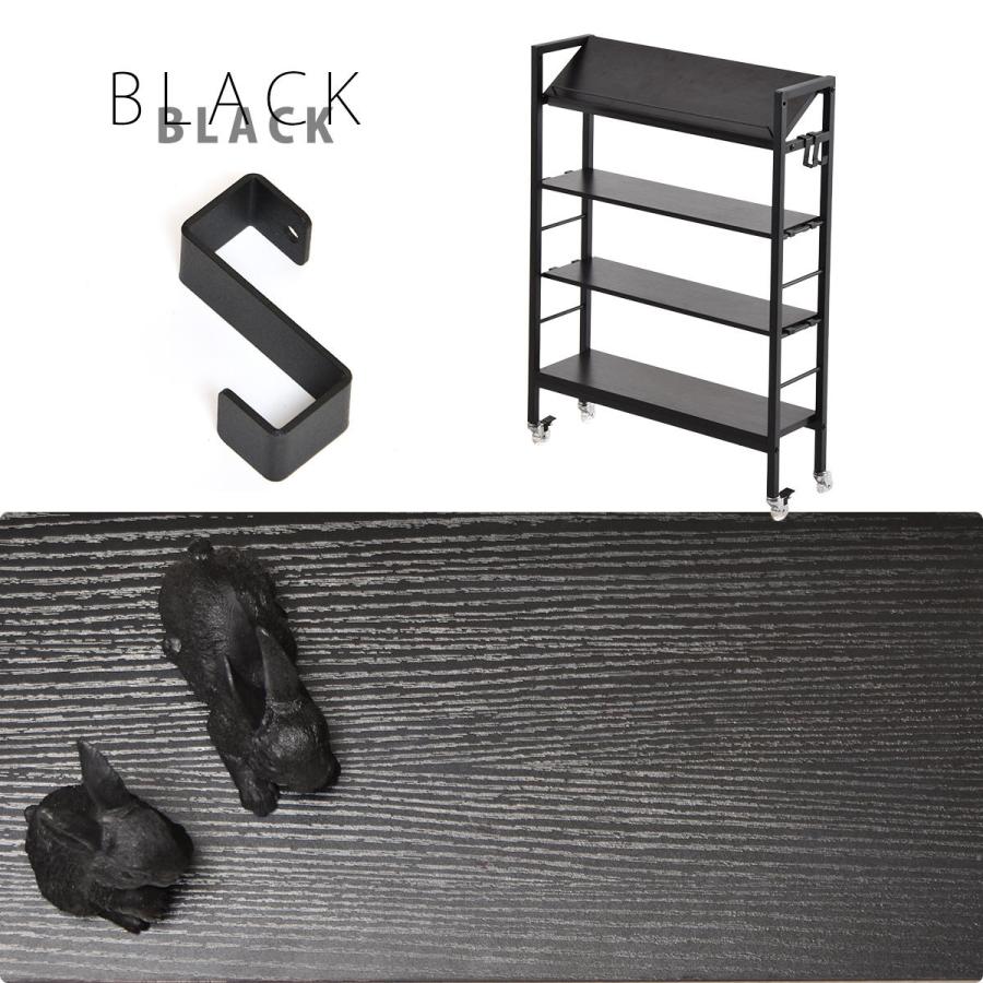 キャスター付 スリム収納ラック　棚KAKERU ONES0380 玄関収納 シンプルスタイル モダン 角型 木製 おしゃれ幅79cm 奥行28cm 高さ98.5cm 棚 ディスプレイ ラック | B.Bファニシング | 04