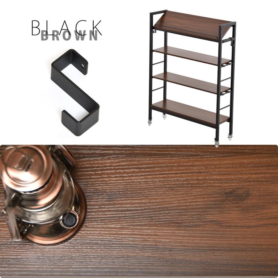 キャスター付 スリム収納ラック　棚KAKERU ONES0380 玄関収納 シンプルスタイル モダン 角型 木製 おしゃれ幅79cm 奥行28cm 高さ98.5cm 棚 ディスプレイ ラック | B.Bファニシング | 01